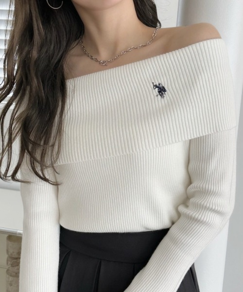 ニット セーター 「Ada.別注 U.S. POLO ASSN」オフショル ニット レディース
