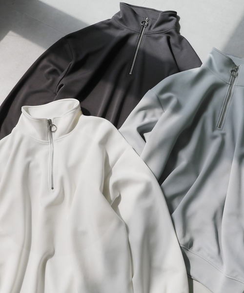 「LILL」 長袖Tシャツ M ダークグレー メンズ