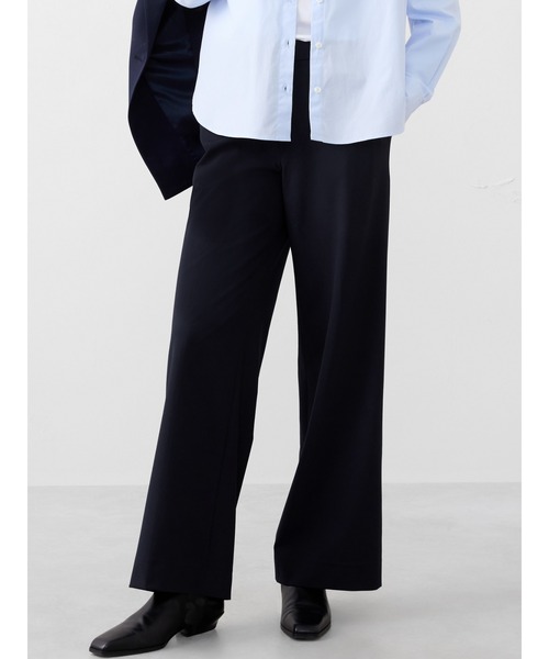 セレモニースーツ スラックス パンツ BANANA REPUBLIC FACTORY STORE　　ワイドレッグ ハイライズ スカルプテッド パンツの画像