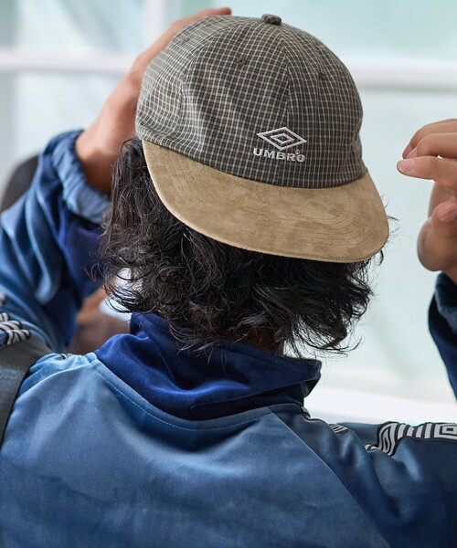 【UMBRO】男女共用 Late Checkout Half-Plain Cap /追跡付 umbro キャップ 帽子 UMBRO/アンブロ SP 2TONE Flat Visor Cap