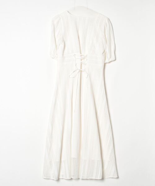 「31 Sons de mode」 半袖ワンピース 38 ホワイト レディース_画像2