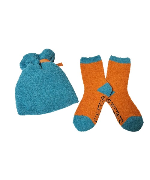 PEANUTS 靴下 「 」 スヌーピー もこもこ靴下 in 巾着 25W11