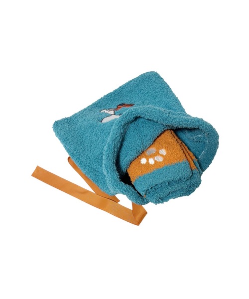 PEANUTS 靴下 「 」 スヌーピー もこもこ靴下 in 巾着 25W11