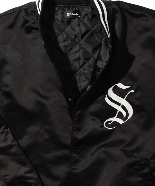 「Subciety」 スタジャン LARGE グレー メンズ_画像6