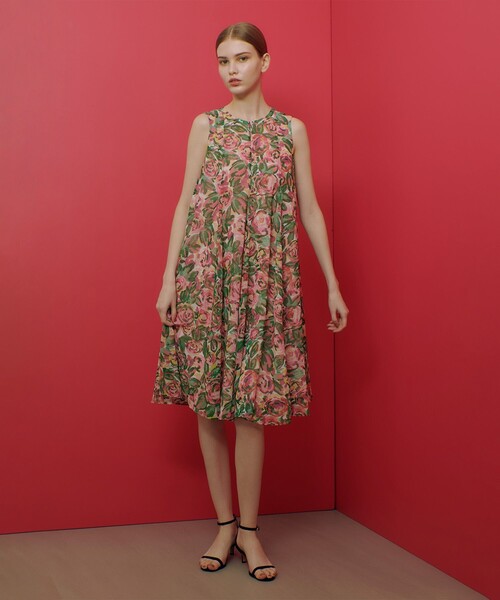 「LOULOU WILLOUGHBY」 ノースリーブワンピース 2 ピンク レディース_画像5