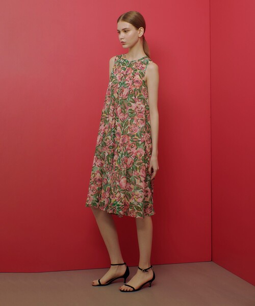 「LOULOU WILLOUGHBY」 ノースリーブワンピース 2 ピンク レディース_画像6