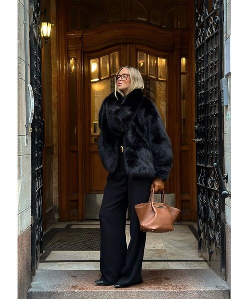 コート アウター BLAIR FAUX FUR JACKET レディースの画像