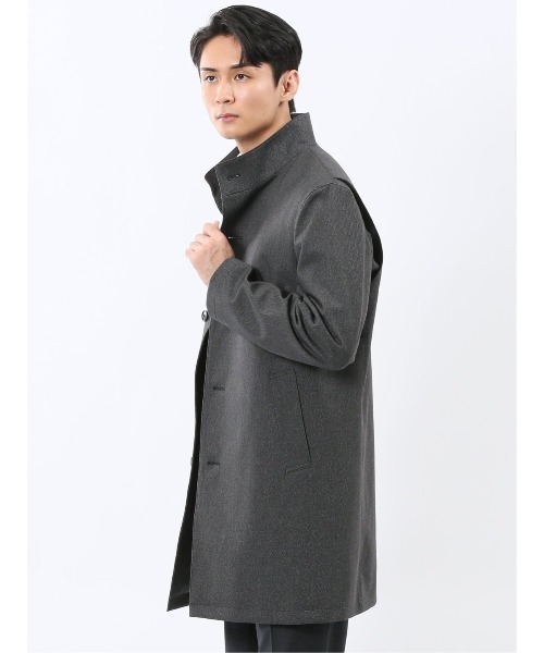 TAKA-Q（タカキュー） ステンカラーコート コート 「表地ストレッチ 撥