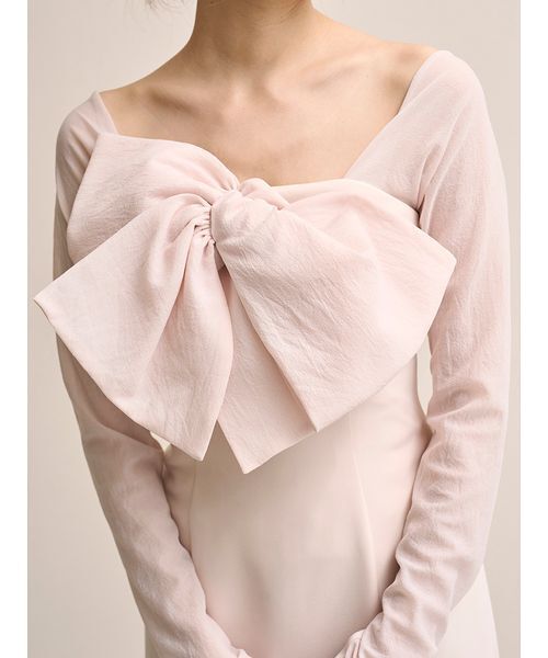 SNIDEL（スナイデル） ワンピース オフショルリボンドレス : ZOZOTOWN