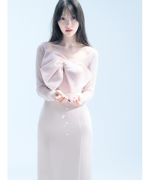 SNIDEL（スナイデル） ワンピース オフショルリボンドレス : ZOZOTOWN