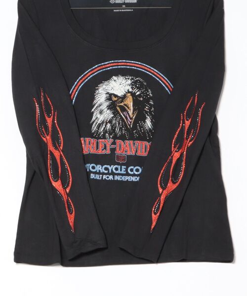 希少サイズ☆ハーレーダビッドソン ビッグプリント イーグル Tシャツ 4L Harley Davidson（ハーレー・ダビッドソン） tシャツ ブリング 長袖T