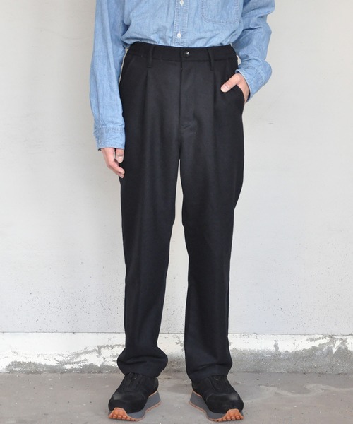 Johnbull（ジョンブル） パンツ ウールライク1タックトラウザーズ