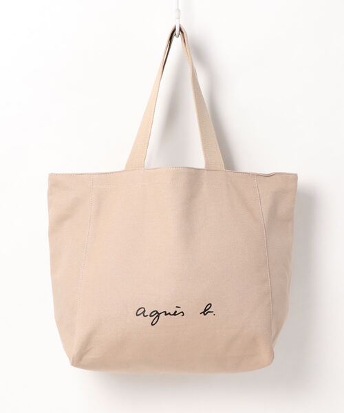 agnès b. ベージュ トートバッグ　極美品 agnes b.（アニエスベー） トートバッグ FREE ベージュ レディース