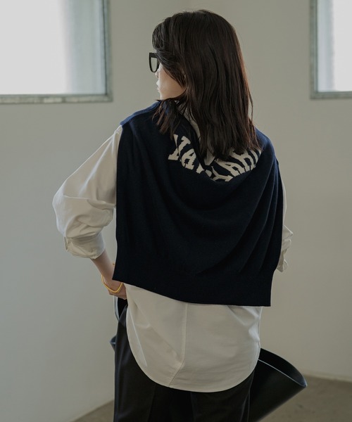 Loungedress（ラウンジドレス） 長袖ニット FREE ネイビー レディース