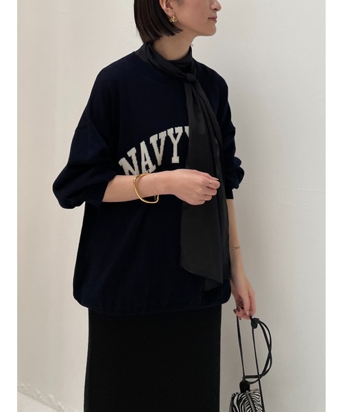 Loungedress（ラウンジドレス） 長袖ニット FREE ネイビー レディース