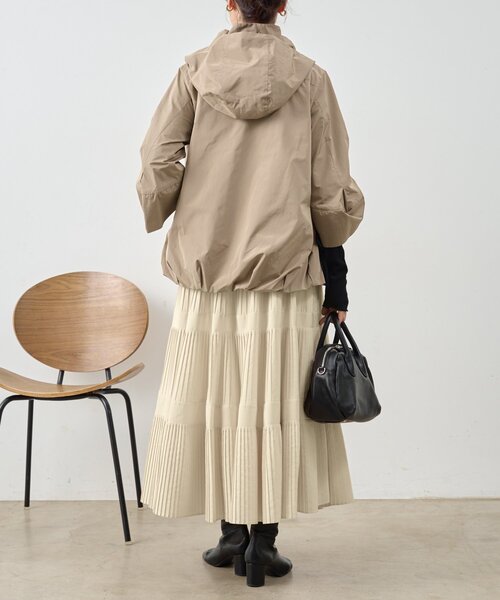 美品✨BEARDSLEY ビアズリー　バルーンブルゾン モカ　リボン BEARDSLEY（ビアズリー）の「バルーンブルゾン（ブルゾン）」 - WEAR