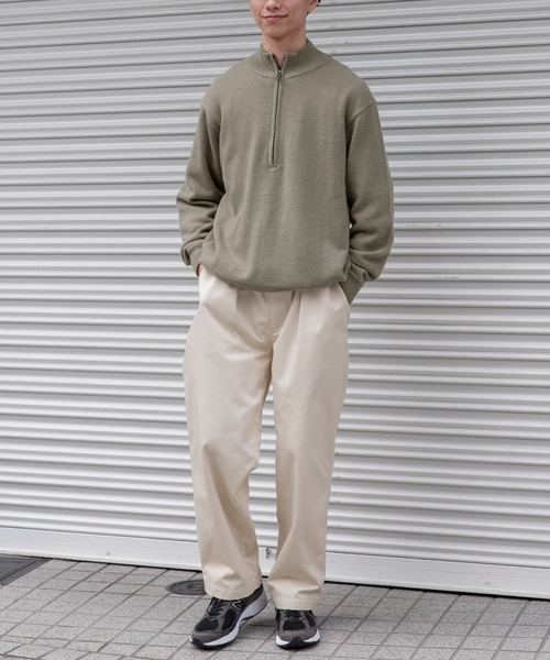 「FORK&SPOON」 長袖ニット 4 ライトブラウン メンズ_画像9