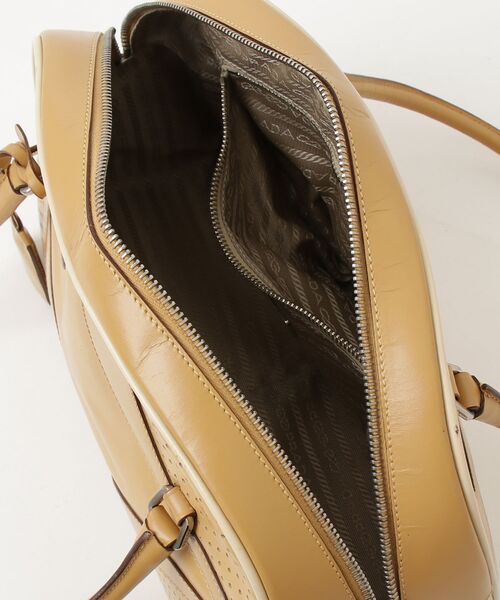 PRADA（プラダ） ボーリング ボストンバッグ - ベージュ レディース