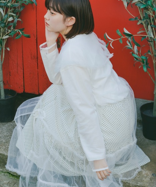 「kutir」 長袖ワンピース FREE ブラック レディース_画像3