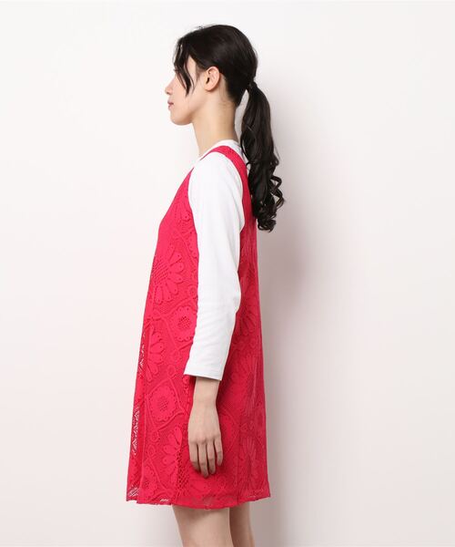 「Desigual」 ノースリーブワンピース M ブラック レディース_画像2