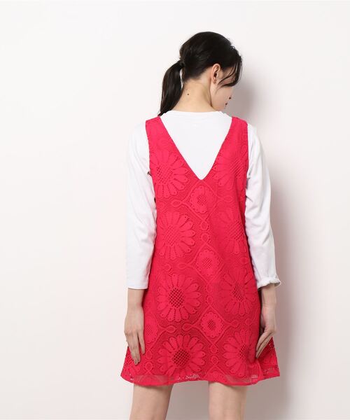 「Desigual」 ノースリーブワンピース M ブラック レディース_画像3