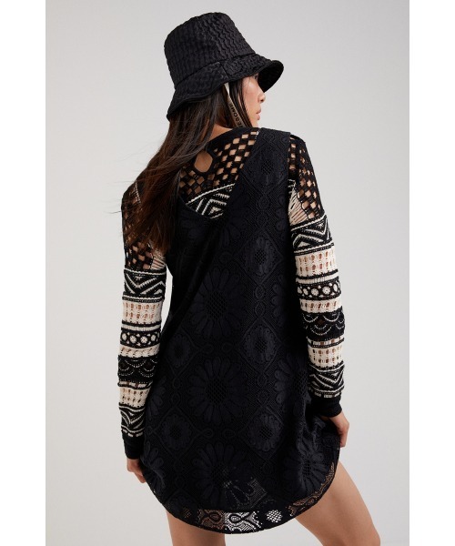 「Desigual」 ノースリーブワンピース M ブラック レディース_画像7