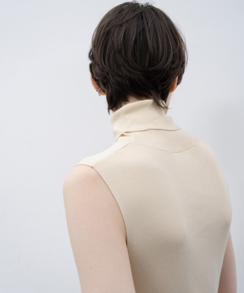 「EKCOOKIES」 タートルネックニット S ホワイト レディース_画像3