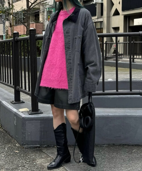 「WHIMSIC」 デニムジャケット FREE ブラック系その他4 レディース_画像2