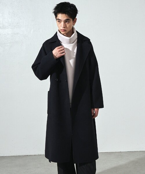 「Lui's」 ピーコート S チャコールグレー メンズ_画像4