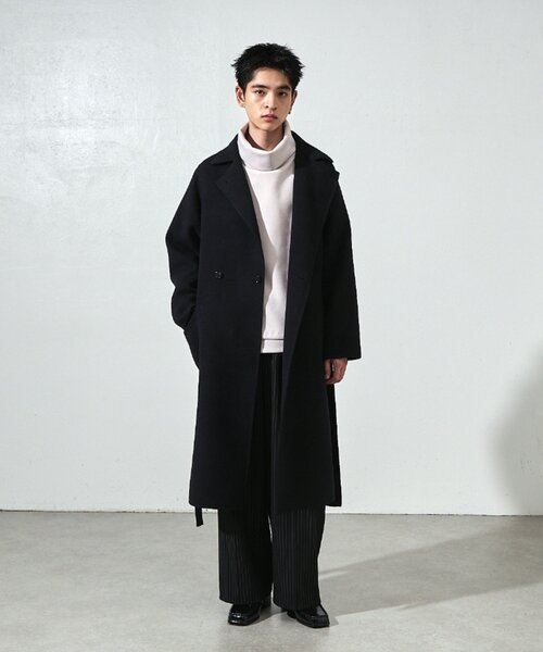 「Lui's」 ピーコート S チャコールグレー メンズ_画像8