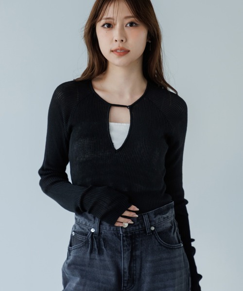 tシャツ decollete cut-out bodysuit（デコルテカットボディースーツ