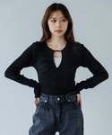 tシャツ decollete cut-out ...の詳細画像2