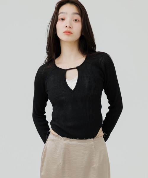 tシャツ decollete cut-out bodysuit（デコルテカットボディースーツ