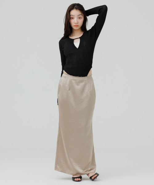 tシャツ decollete cut-out bodysuit（デコルテカットボディースーツ