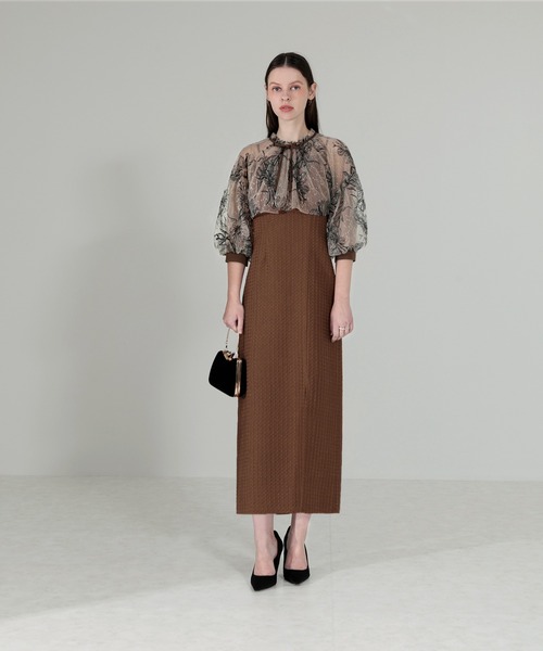 「Leja」 キャミソールワンピース SMALL ブラウン レディース_画像2