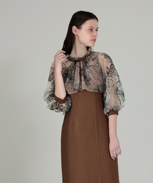 「Leja」 キャミソールワンピース SMALL ブラウン レディース_画像7