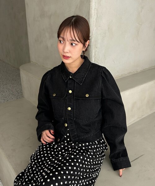 未使用タグ付き　MARGAUX VINTAGE デニムジャケット　金ボタン mystic（ミスティック） デニムジャケット gジャン 「@sktnnm企画」金
