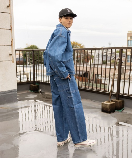 niko and デニム niko and…（ニコアンド） デニムパンツ LARGE ブラウン メンズ