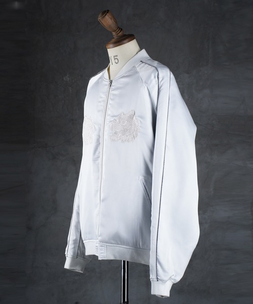 「G.O.C」 スカジャン MEDIUM ホワイト メンズ_画像3