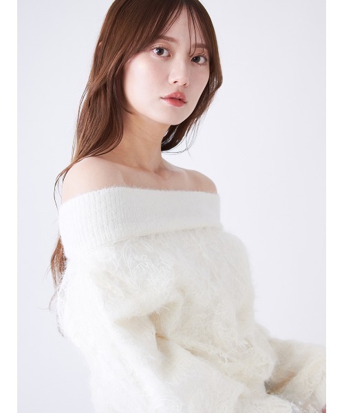 SNIDEL（スナイデル） ニット セーター ストラクチャーレースニット