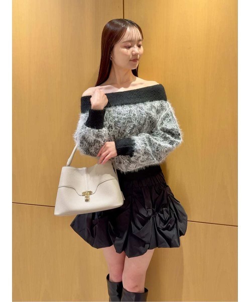 SNIDEL（スナイデル） ニット セーター ストラクチャーレースニット