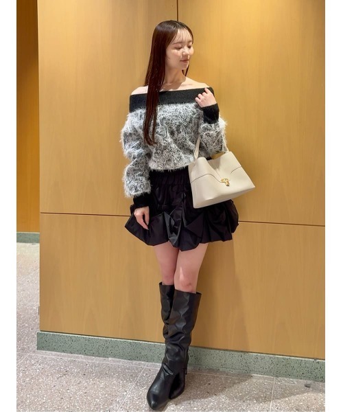 SNIDEL（スナイデル） ニット セーター ストラクチャーレースニット