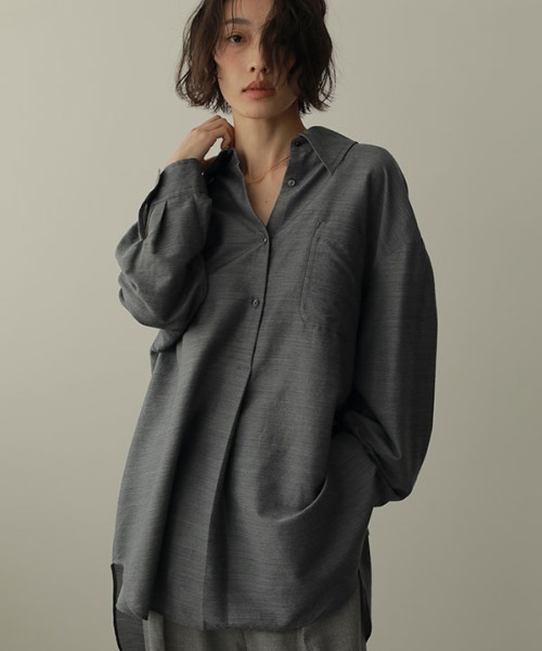 「ETRE TOKYO」 長袖シャツ FREE ネイビー レディース_画像2