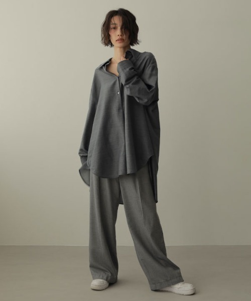 「ETRE TOKYO」 長袖シャツ FREE ネイビー レディース_画像3