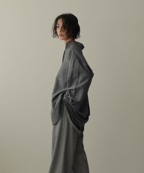 「ETRE TOKYO」 長袖シャツ FREE ネイビー レディース_画像6