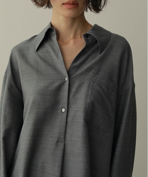 「ETRE TOKYO」 長袖シャツ FREE ネイビー レディース_画像7