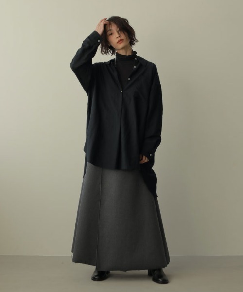 「ETRE TOKYO」 長袖シャツ FREE ネイビー レディース_画像8