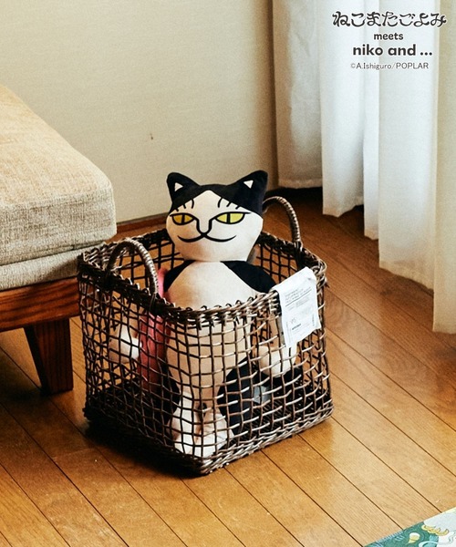 niko and…（ニコアンド） クッション クッションカバー 「ねこまたご