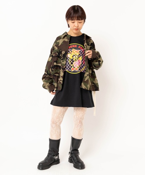 RNA（アールエヌエー） tシャツ M2619 ウルフプリントロンT レディース