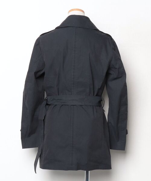 「FACTOTUM」 トレンチコート 44 ブラック レディース_画像2